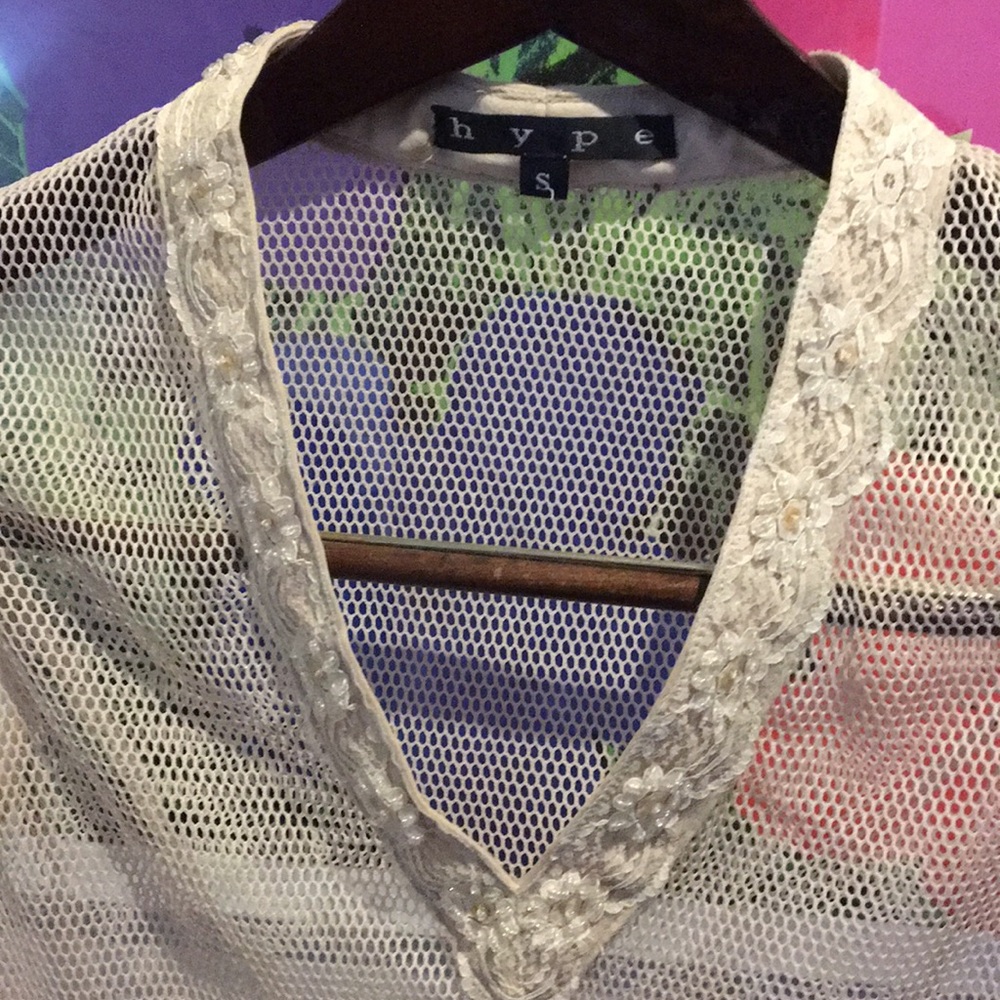Hype Fishnet & Lace Tee - Picture 2 of 2